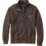 L. L.Bean Mock Neck Quilted Sweatshirt