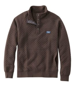 L. L.Bean Mock Neck Quilted Sweatshirt