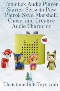 Toniebox Audio Player Starter Set with Paw Patrol Skye, Marshall, Chase, and Creative Audio Character